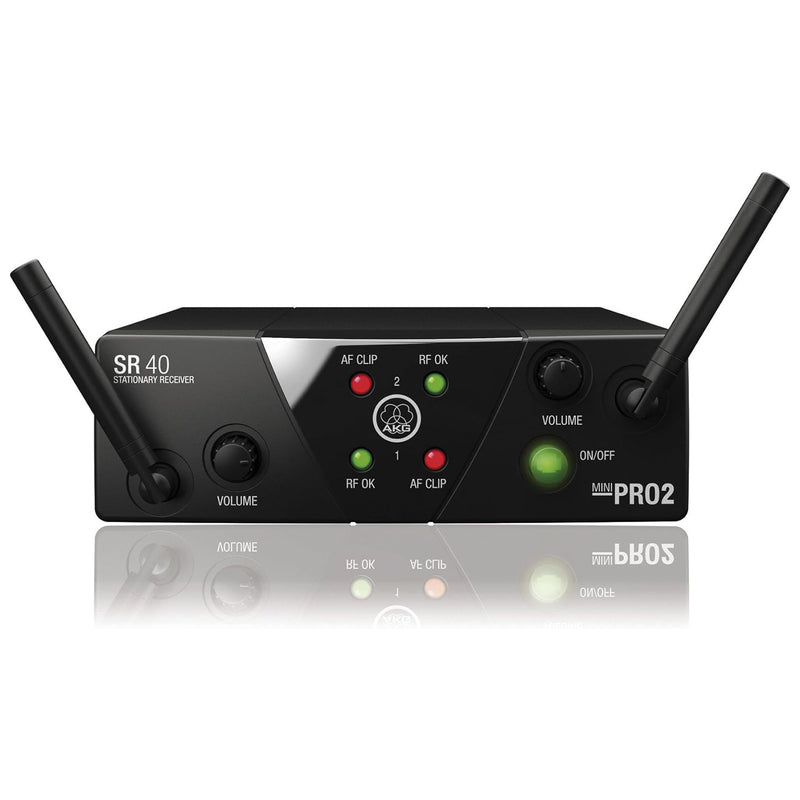 AKG WMS40 Mini 2Vocal US25B/D (537.900/540.400MHz) Sistema 2mic wireless palmare