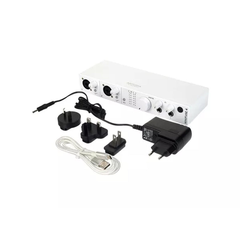 Arturia MINIFUSE 4 WHITE Interfaccia Audio USB C con 2 In Combo, 2 IN TRS, 4 Out