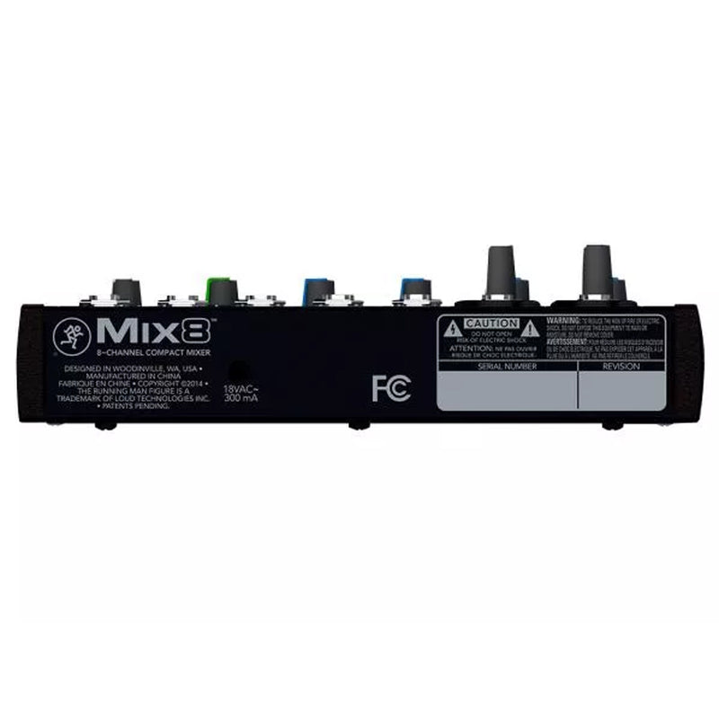 Mackie MIX8 Mixer Pro Compatto 8C ricco di funzionalità premium x live/home rec.