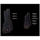 Ortega OUBSTD-CC Borsa x Ukulele Concerto con imbottitura interna nera/arancione