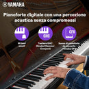 Yamaha P-225WH Pianoforte Tastiera Digitale musicale 88 tasti pesati, Bianco