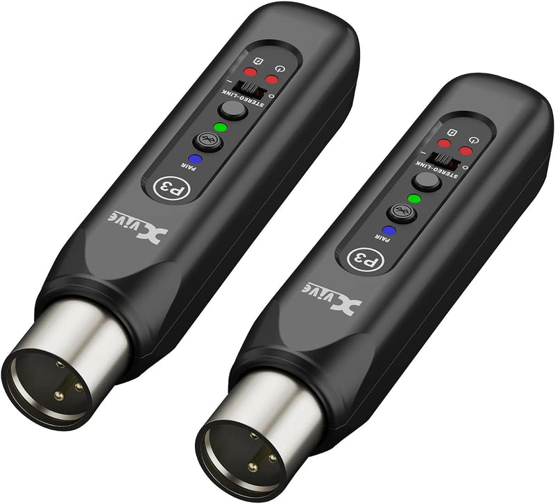 Xvive P3D Coppia Ricevitore Audio Bluetooth a XLR x audio da smartphone, tablet