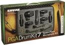 Shure PGADRUMKIT7 Kit di Microfoni per Batteria 7 elementi cablati con supporti