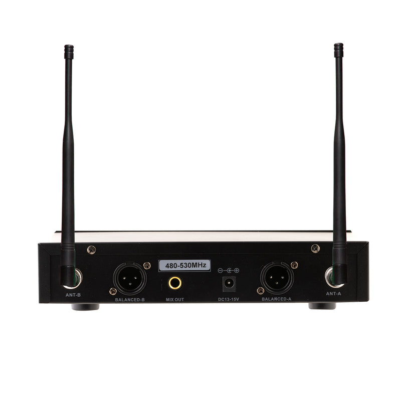Audiodesign PMU 2212BP Sistema Mic Wireless con 2 Archetti UHF F: 480 - 530 MHz