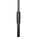 Proel PRO1991-D++ Asta Microfonica Pro Dritta base rotonda, Nero Opaco