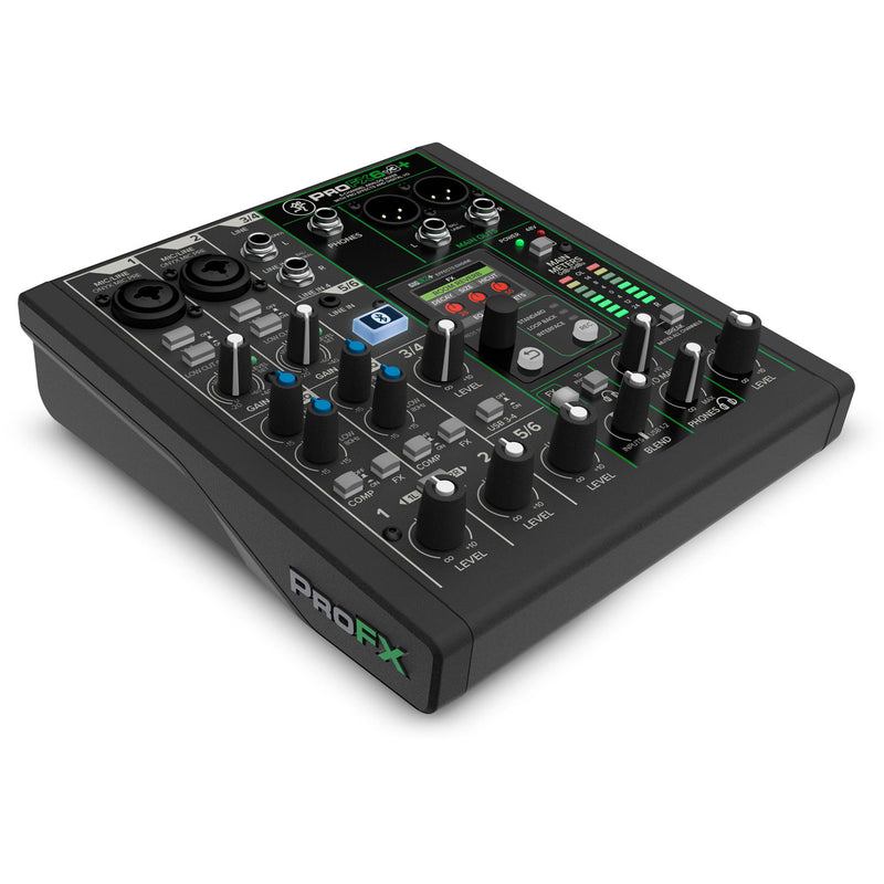 Mackie PROFX6V3+ Mixer USB Bluetooth 6C EFX Pro x live home recording streaming