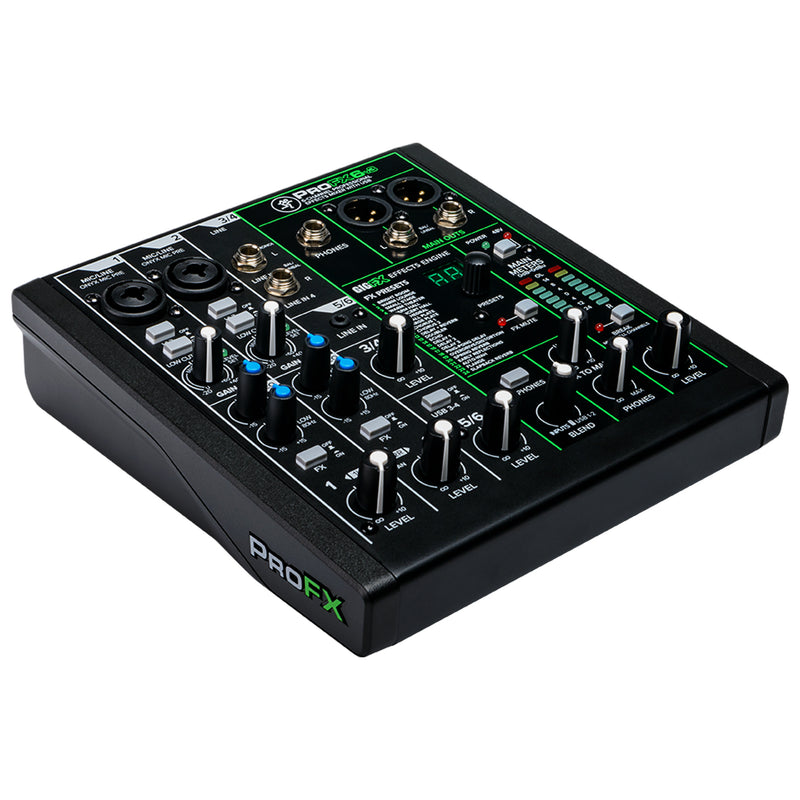 Mackie PROFX6V3 Mixer USB 6 Canali effetti professionali x live home recording