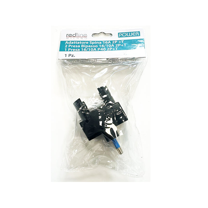 Redline RDL5917 Adattatore tripla 16A-2P+T 2bipasso16/10A-2P+T-1-16/10A-P40-2P+T