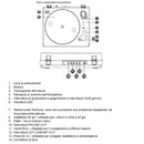 RLINE RLTN05MB Giradischi a cinghia con BT Matt Black+RLINE RLSP04MB 2 Diffusori