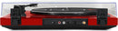 RLINE RLTN11GR Giradischi a cinghia con modulo Bluetooth, Rosso Lucido