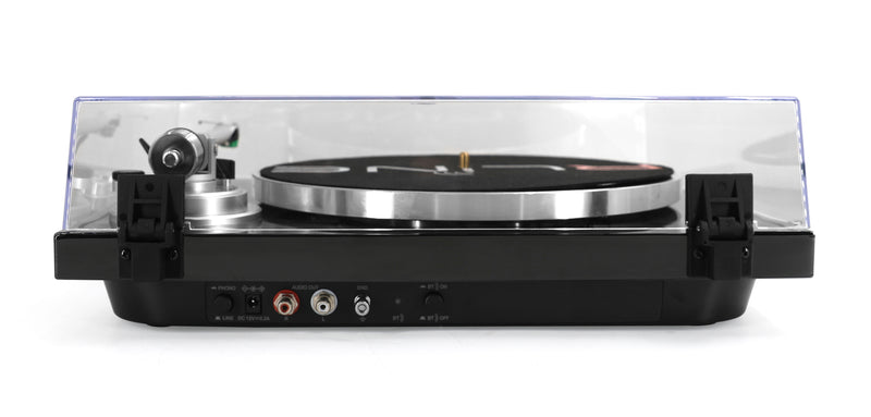 Redline RLTN22GB Giradischi a cinghia con modulo Bluetooth, Nero Lucido