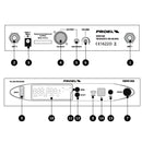 Proel RMW1000HA Sistema Microfonico Wireless Archetto UHF PLL 96CH f:606-630MHz