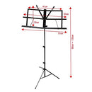 Proel RSM300 Leggio Musicale per Spartiti richiudibile con Borsa