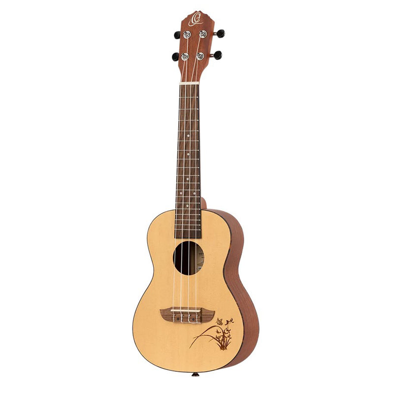 Ortega RU5 Ukulele Classico da Concerto Serie Bonfire a 18 Tasti, Natural