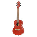 Ortega RUFIRE Ukulele Classico da Concerto Serie Earth 18 Tasti, Okoume Fire Red