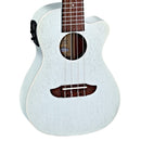 Ortega RUSILVER-CE Ukulele elettrificato cutaway da concerto EARTH Silver Satin