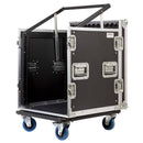 Proel SA12BLKM FlightCase custodia combo rack 19' a 10 u. regolabile in altezza - GlobalNet Shop