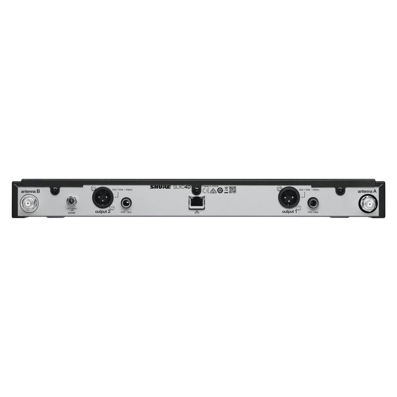 Shure SLXD14DE-SLXD1-J53 Freq. 562-606 Sistema Wireless Dual SLXD4D e 2 SLXD1