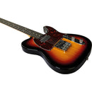 Eko TERO V-NOS SUNBURST Chitarra Elettrica a 22 Tasti con singol-coil S-H
