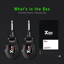 Xvive U2 BLACK Sistema Wireless Digit x Chitarra Elettric Acustica Basso 2,4Ghz