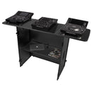 UDG U91049BL2 Ultimate Fold Out DJ Table Total Black MK2 Plus Wheels Tavolo Dj