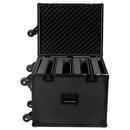 UDG U91101BL Ultimate Flight Case 4CDJ/Mixer Black Plus Trolley & Spinner Wheels