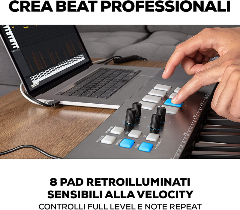 Alesis V49 MKII Tastiera MIDI Controller USB con 49 Pad Sensibili alla Velocità