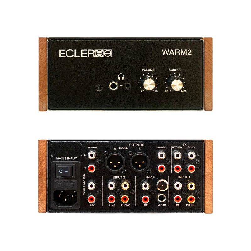 Ecler WARM2 Mixer Pro Dj rotativo analog. 2C con isolatore integrato di 4°ordine