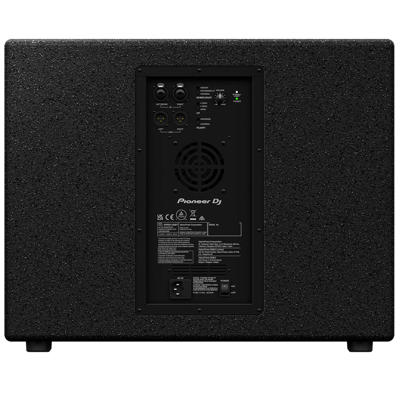 Pioneer Dj XPRS1152ST Subwoofer audio attivo 15" controllo DSP 4000w picco, Nero