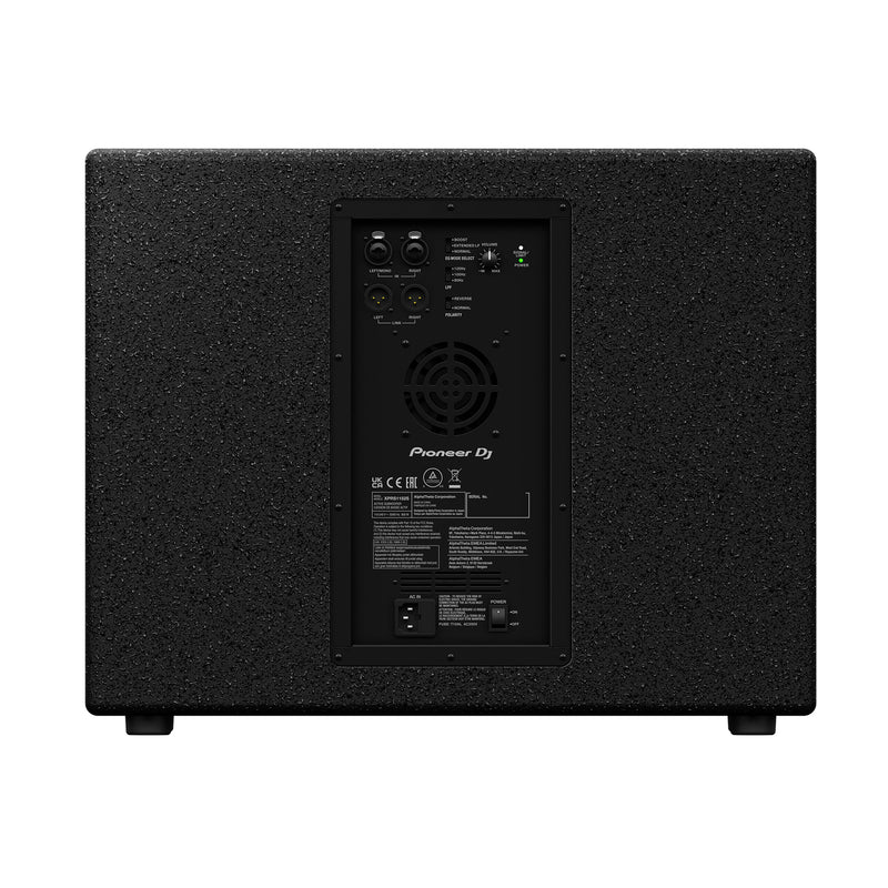 Pioneer Dj XPRS1152S Subwoofer attivo da 15" 4000w di picco controllo DSP, Nero