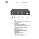 Sennheiser XSW IEM SET-B (572-596 MHz) Ear Monitor Pro con Auricolare IE4, Nero