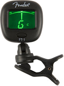 Fender FT-1 Pro Clip-On Tuner Black Accordatore multifunzione sensore vibrazione