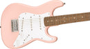Fender Mini Stratocaster White Pickguard Shell Pink Chitarra Elettrica a 20T
