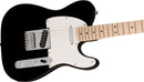 Fender Squier Sonic Telecaster, White Pickguard, Black a 21 Tasti