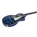 Eko LS-300 BLUE QUILTED Chitarra Elettrica a 22 Tasti con pickup H-H