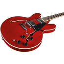 Eko FUSION CHERRY RED Chitarra semiacustica semi-hollow body a cassa stretta