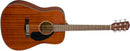 Fender CD-60S Chitarra acustica 20T con forma del manico"Easy-to-Play", Mogano