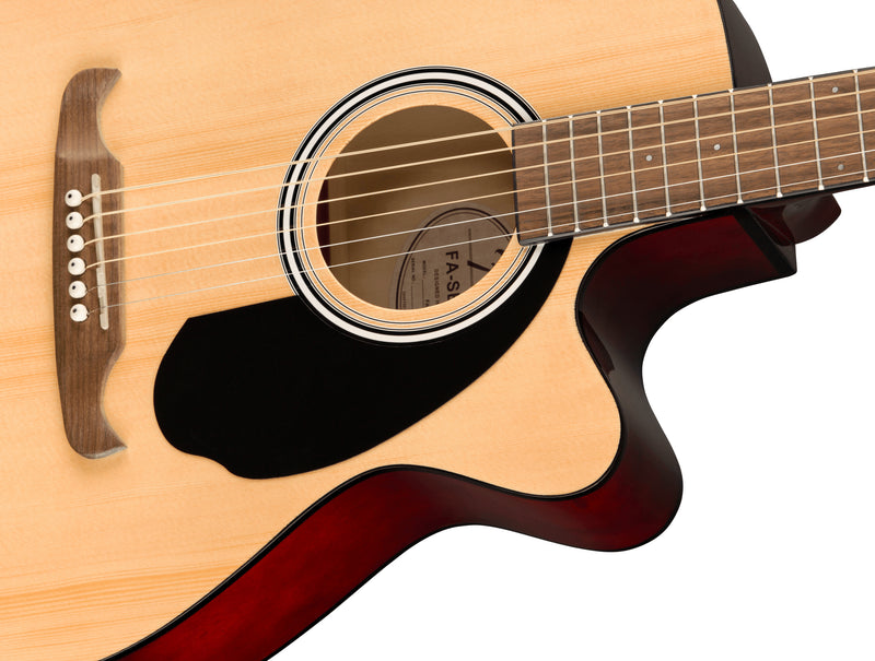 Fender FA-135CE Concert Chitarra elettro acustica con manico a "C" 20T, Natural