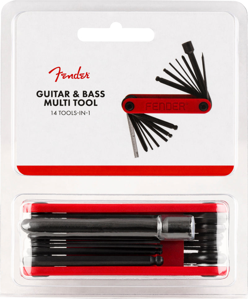 Fender Guitar & Bass Multi-Tool multi-utensile x chitarra basso compatto 14 in 1