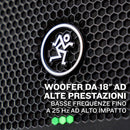 Mackie THUMP 18S V4 Subwoofer audio cono da 18" e 1400w di potenza di picco Nero