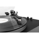 Audizio RP340 (102.180) Giradischi legno cinghia avvio/arresto ultrarapido, Nero