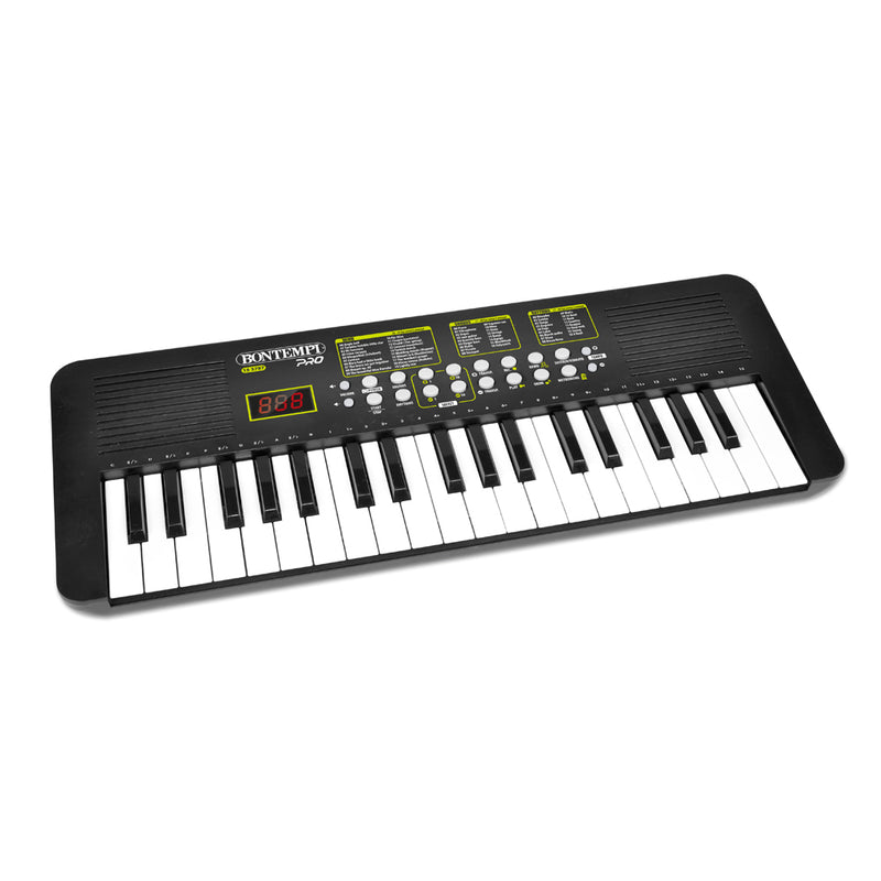 Bontempi 15 3787 Music Tastiera musicale digitale scolastica 37 Tasti Nero
