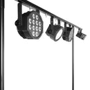 Vonyx DB7 Pro Disco Stand All-in One Supporto barra T alt. regol.x EFX luce Nero - GlobalNet Shop