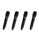 JTS R-4+R-4TH (654-690 MHz) Sistema wireless UHF PLL con R-4 a 4C +4 Mic Palmari