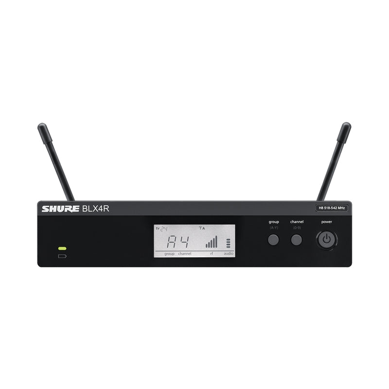 Shure BLX24RE-SM58-M17 Sistema microfonico wireless x rack Palmare Pro SM58 Nero