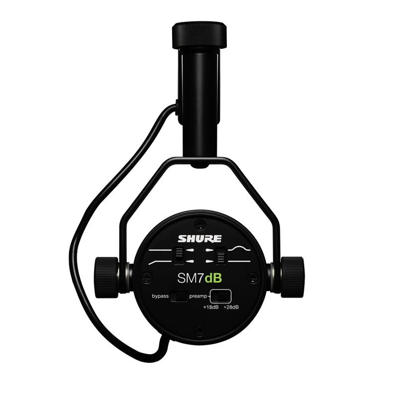 Shure SM7DB Microfono Pro Dinamico Cardioide x studi broadcasting e podcast Nero