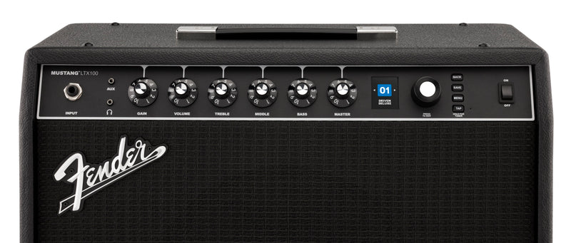 Fender Mustang LTX100 Amplificatore per chitarra da 100w interfaccia utente Nero