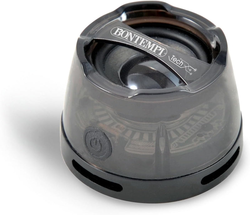 Bontempi 49 0120 Tech MINI SPEAKER cassa bluetooth con TWS e base magnetica Nero