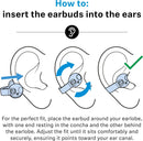 Sennheiser ACCENTUM CLIP BLACK Auricolari In-Ear Bluetooth + microfono, Nero