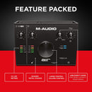 M-Audio AIR 192|4 VOCAL STUDIO PRO Interf. audio USB 2I/O+MicNovaBlack+Cuf.HDH40